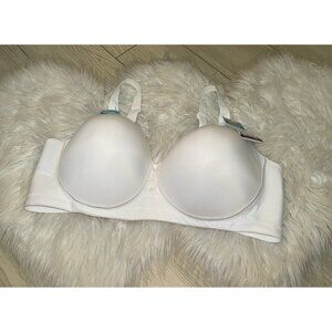 Vanity Fair Radiant Smoothing Wire Free Bra Lined Womens 44D White 71381 New